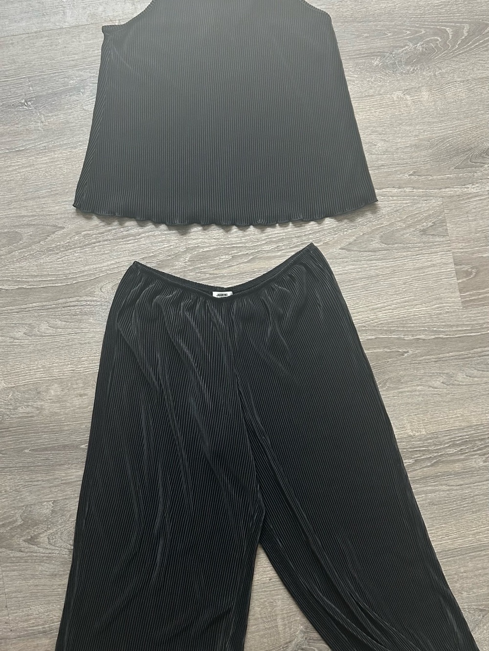 Jason Wu Black Pleated Two-Piece SET